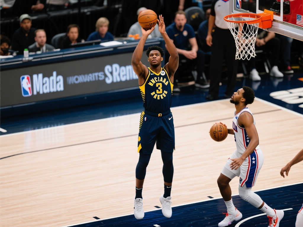 [流言板]特纳连中跳投，步行者缩小分差至8分，曾一度落后20分