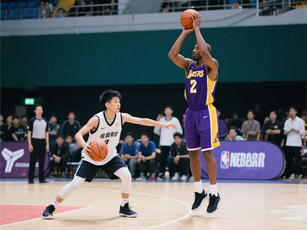 张照洋校园行对决校园科比，三分干拔跳投逆天绝杀，封盖也挡不住！